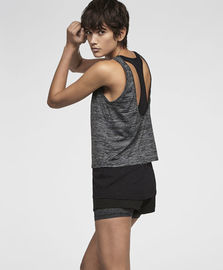 Wholesale workout two layer women tank top gym